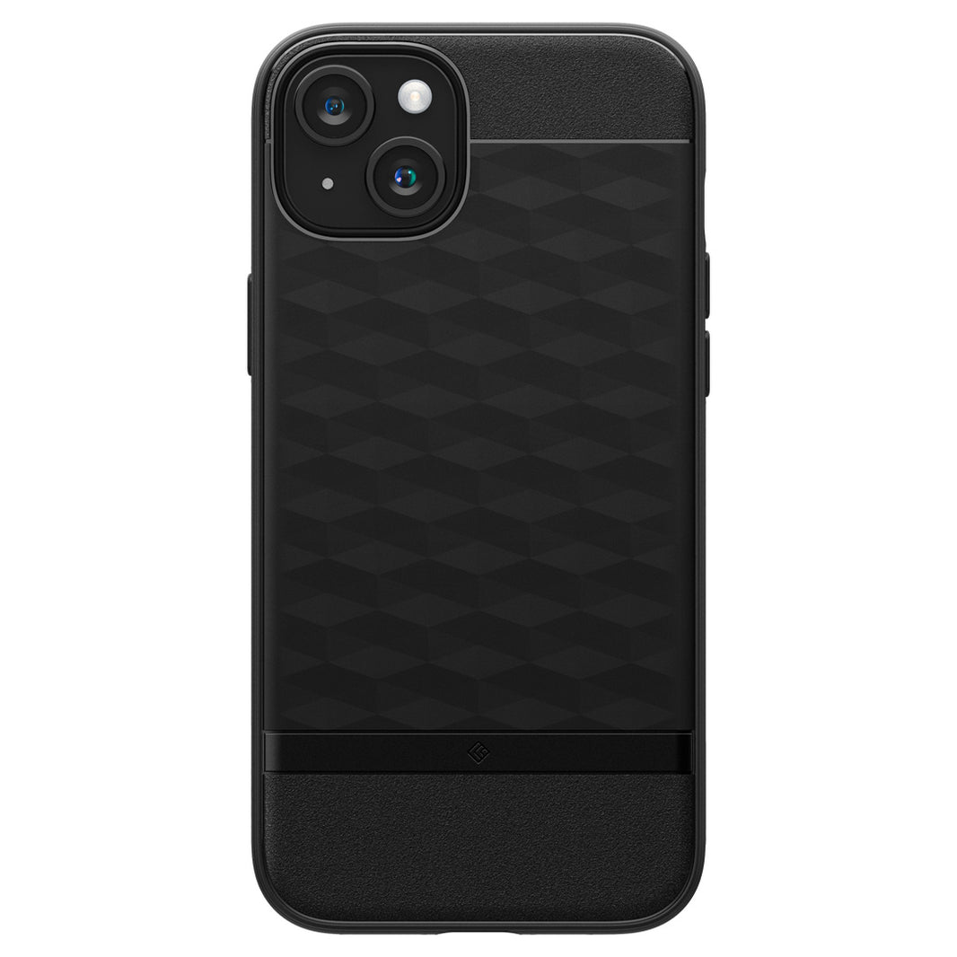 ACS06674 - iPhone 15 Plus Case Parallax Mag in black showing the back