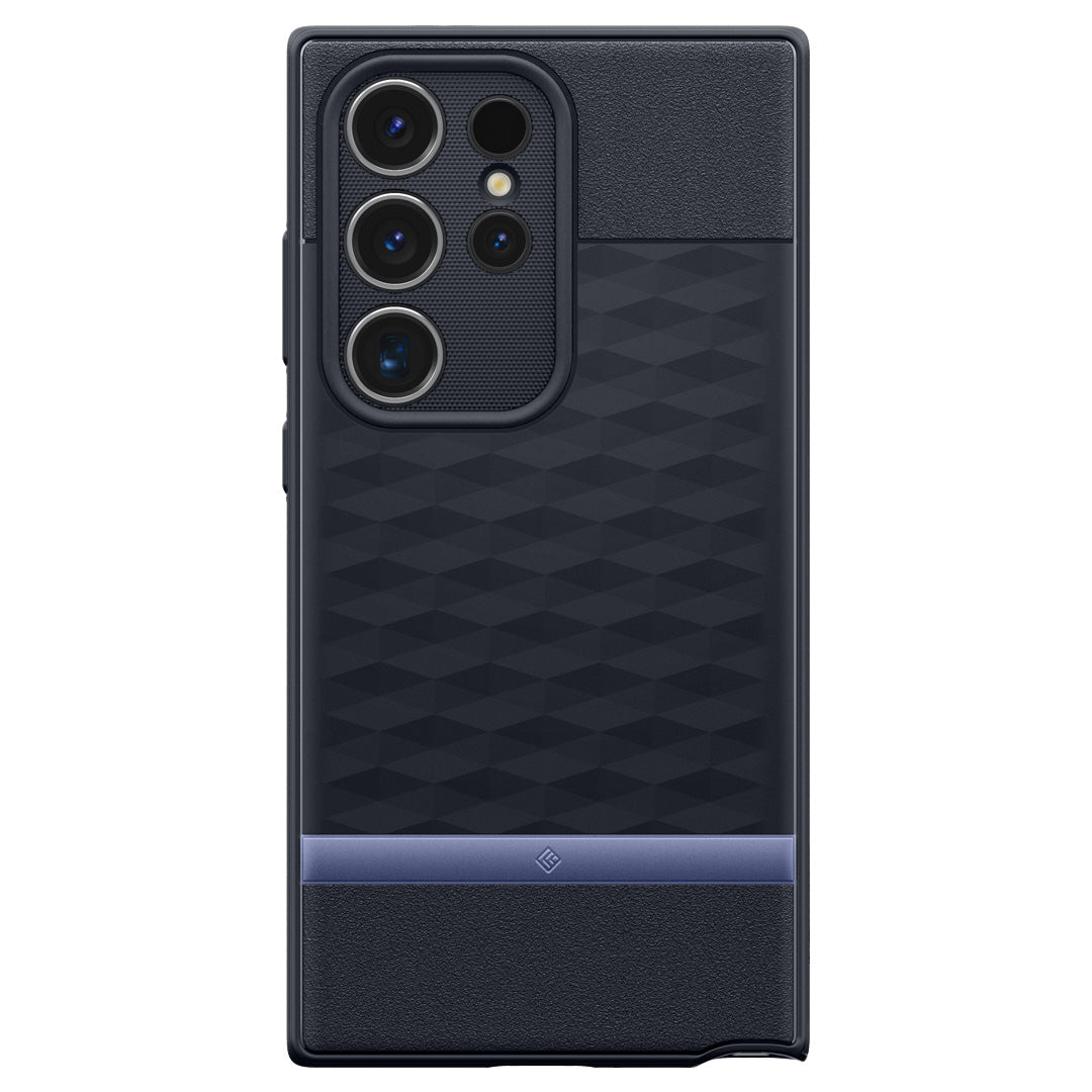 ACS07417 - Galaxy S24 Ultra Case Parallax in Navy Violet showing the back