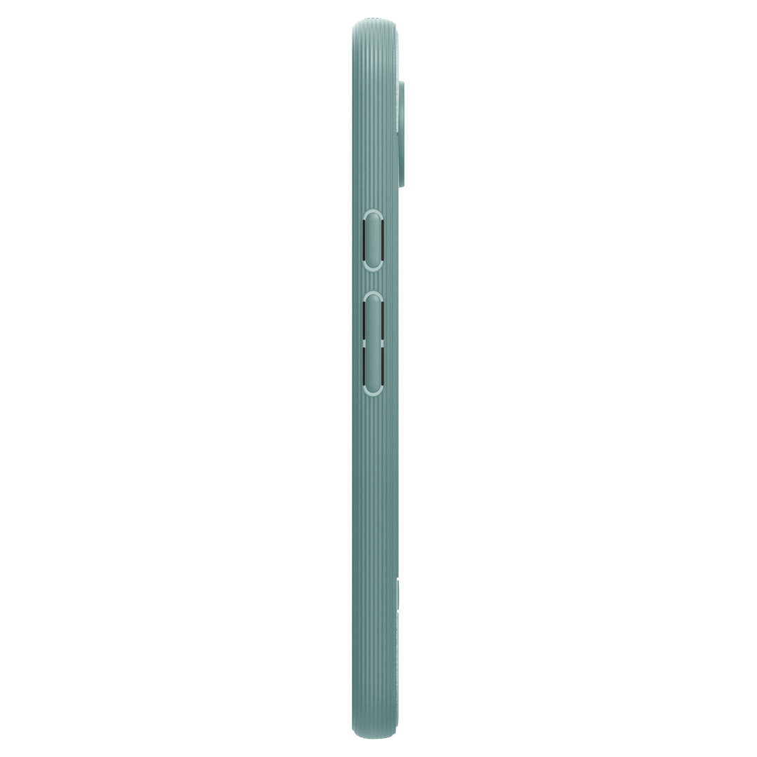 ACS07741 - Pixel 9 Pro XL Case Parallax in Sage Green showing the side with volume buttons