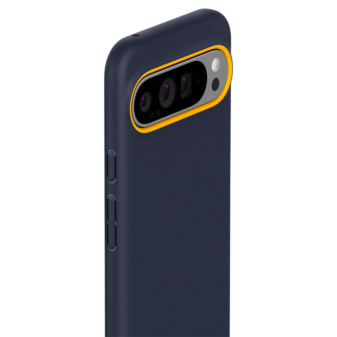 ACS07743 - Pixel 9 Pro XL Case Nano Pop in Blueberry Navy showing the back, partial side and top 