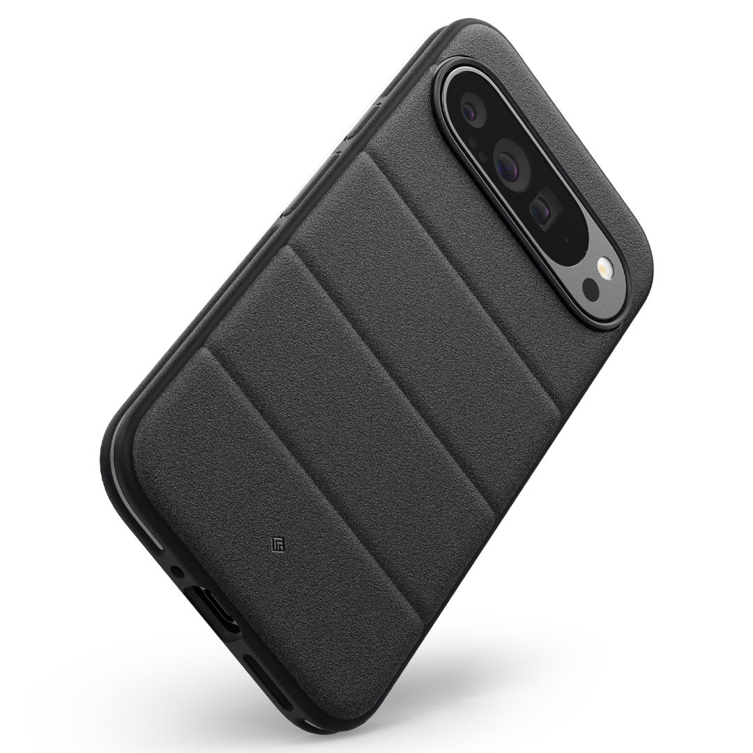 ACS07746 - Pixel 9 Pro XL Case Athlex in Active Black showing the back, partial side and bottom