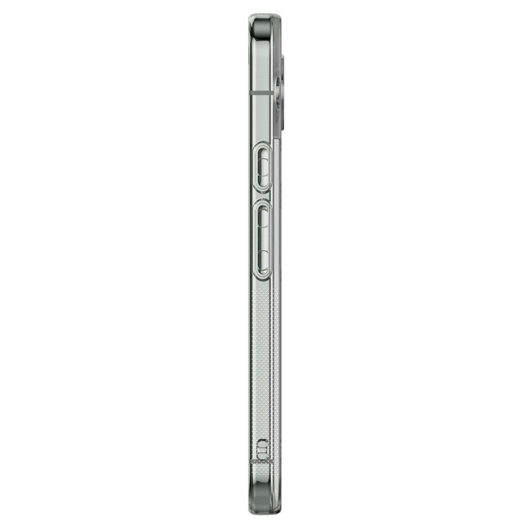 ACS07749 - Pixel 9 Pro XL Case Capella in Crystal Clear showing the side with volume buttons