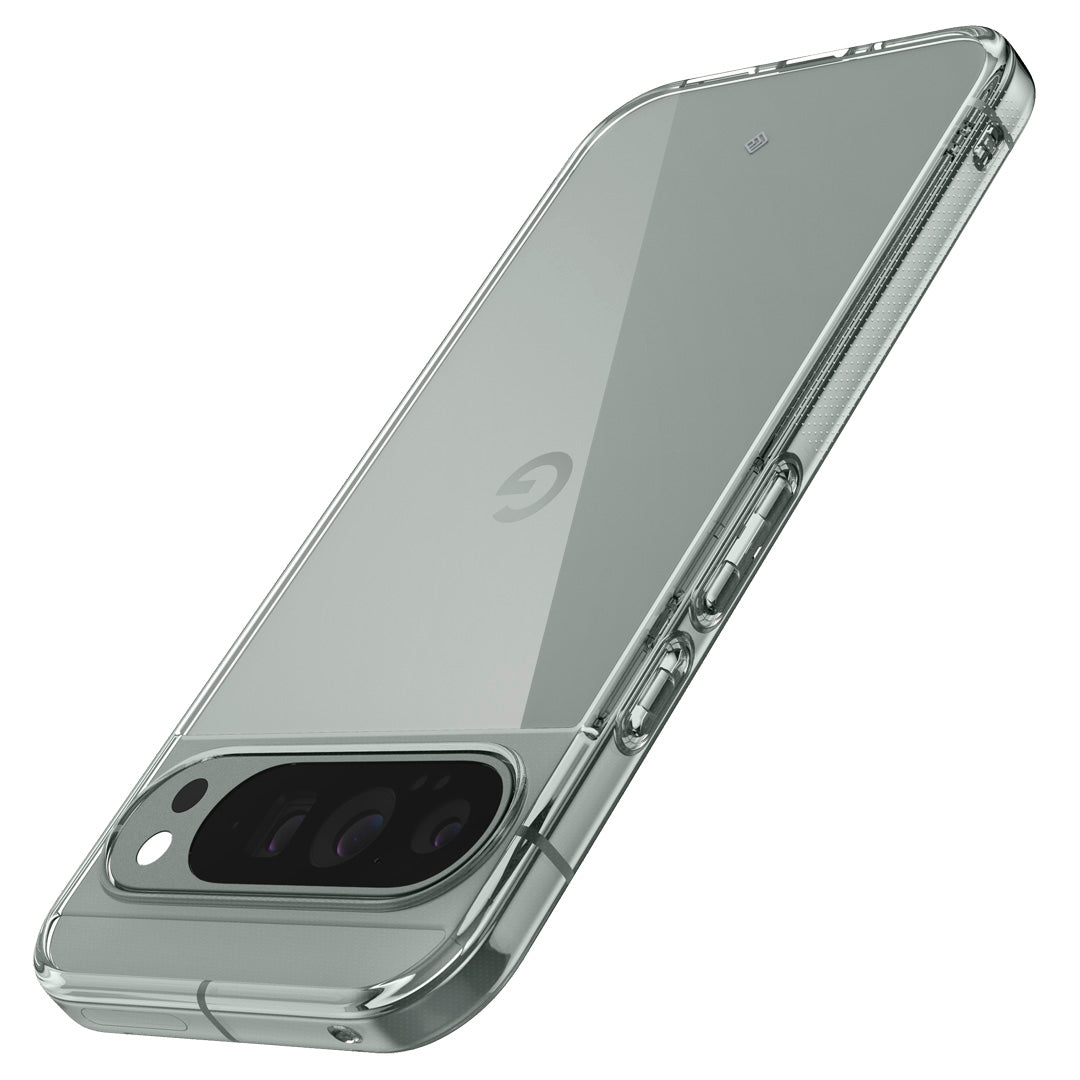 ACS07749 - Pixel 9 Pro XL Case Capella in Crystal Clear showing the back, partial side and top