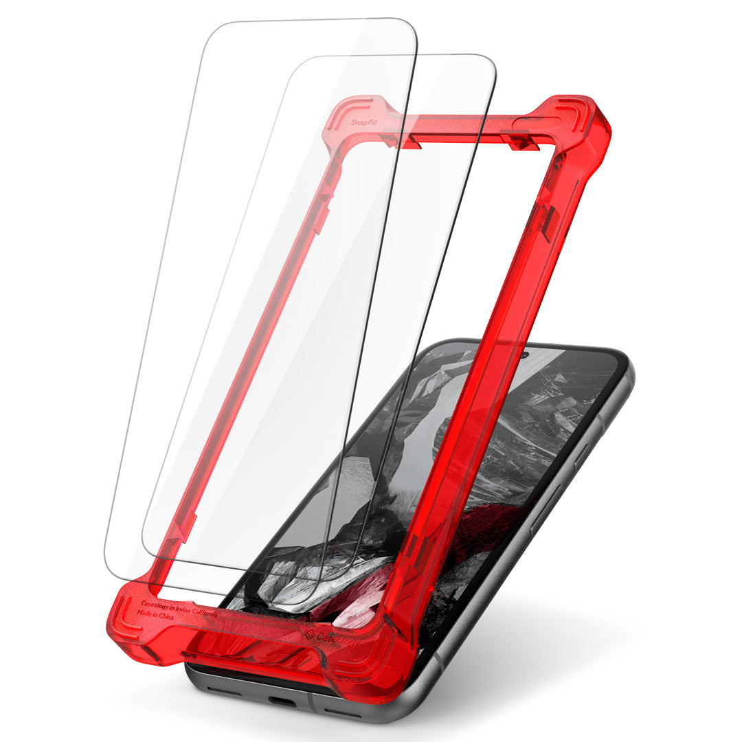 AGL07575 - Google Pixel Pixel 8a Snap Fit Screen Protector showing the front with tray