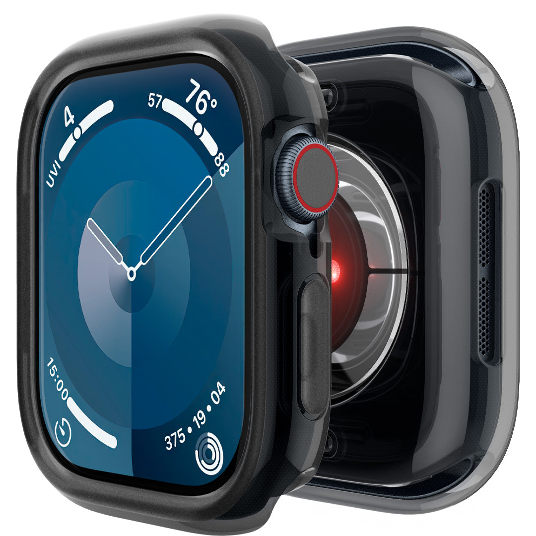 ACS08612 - Apple Watch 10 Capella in Black showing the front and back of the case