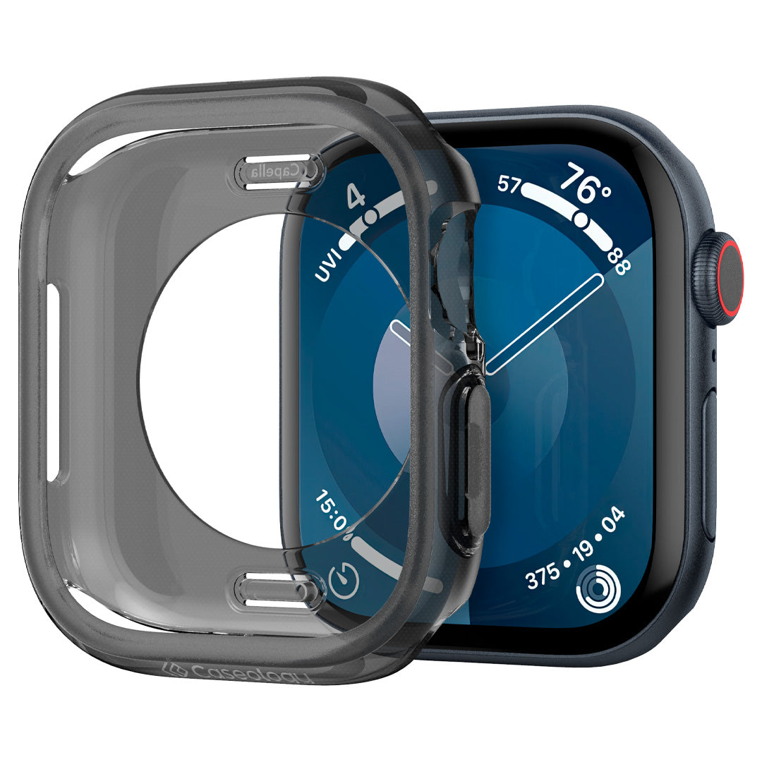 ACS08612 - Apple Watch 10 Capella in Black showing the front of the case next to the watch