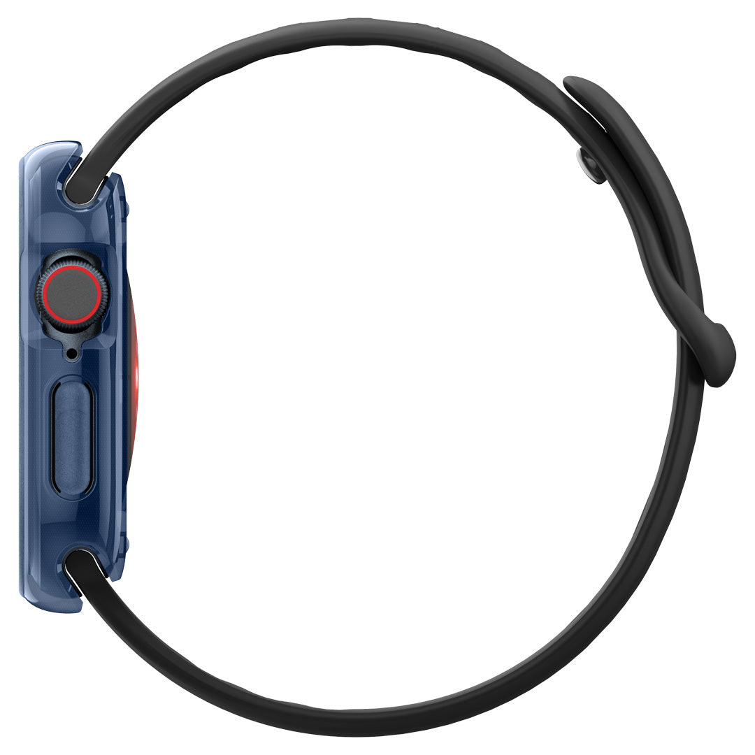 ACS08613 - Apple Watch 10 Capella in Blue showing the side of the case