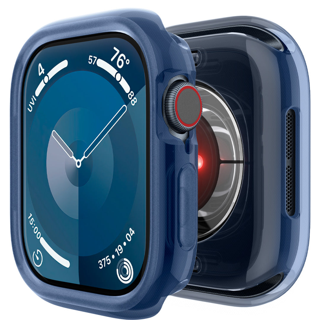 ACS08613 - Apple Watch 10 Capella in Blue showing the front and back of the case