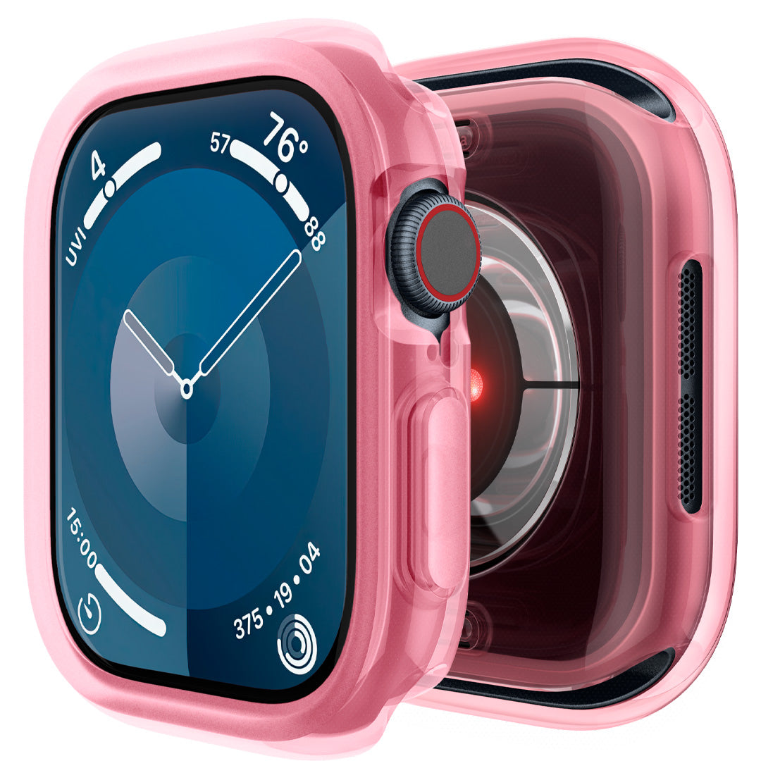 ACS08614 - Apple Watch 10 Capella in Pink showing the front and back of the case