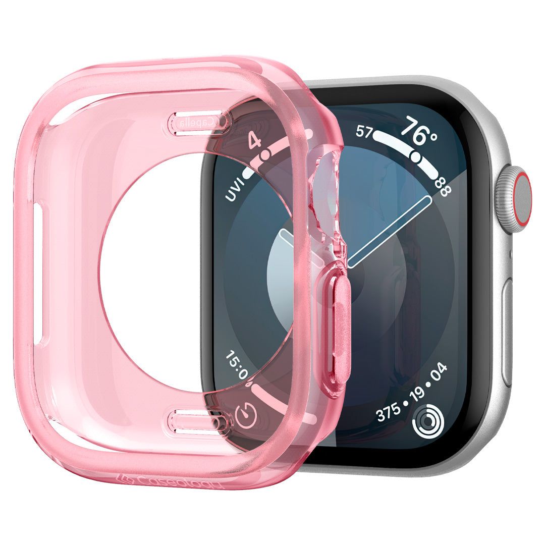 ACS08614 - Apple Watch 10 Capella in Pink showing the case in front of the watch