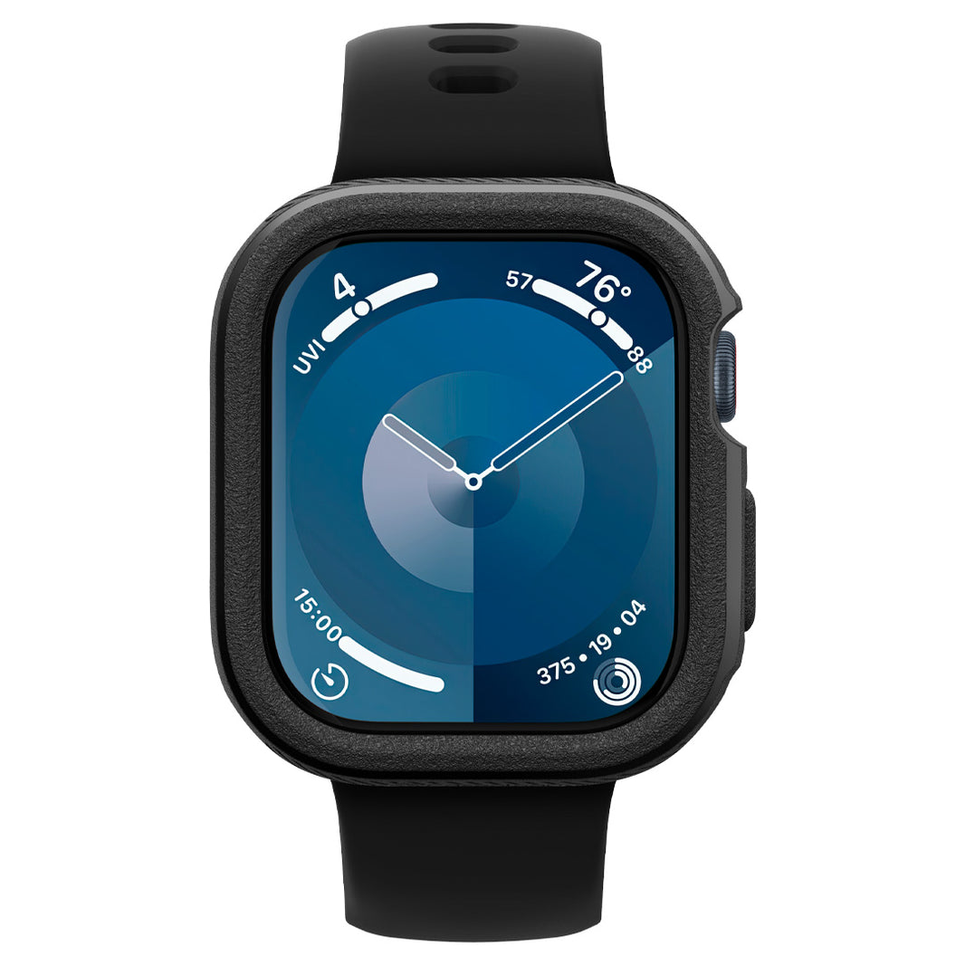 ACS08595 - Apple Watch 10 Vault in Black showing the front of the case