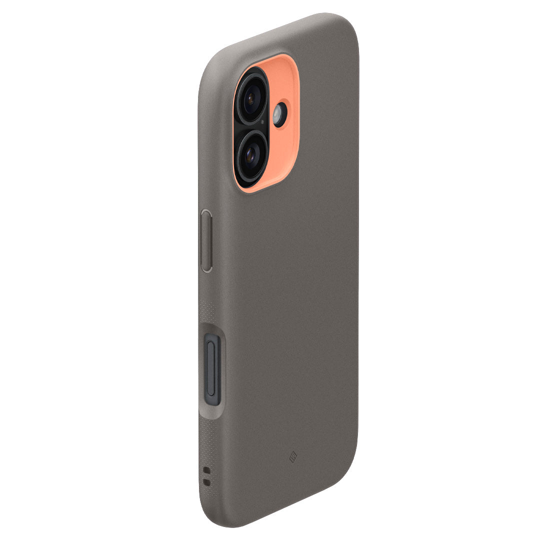 ACS08236 - iPhone 15 Nano Pop Mag Grey showing an angled view of the back of the case