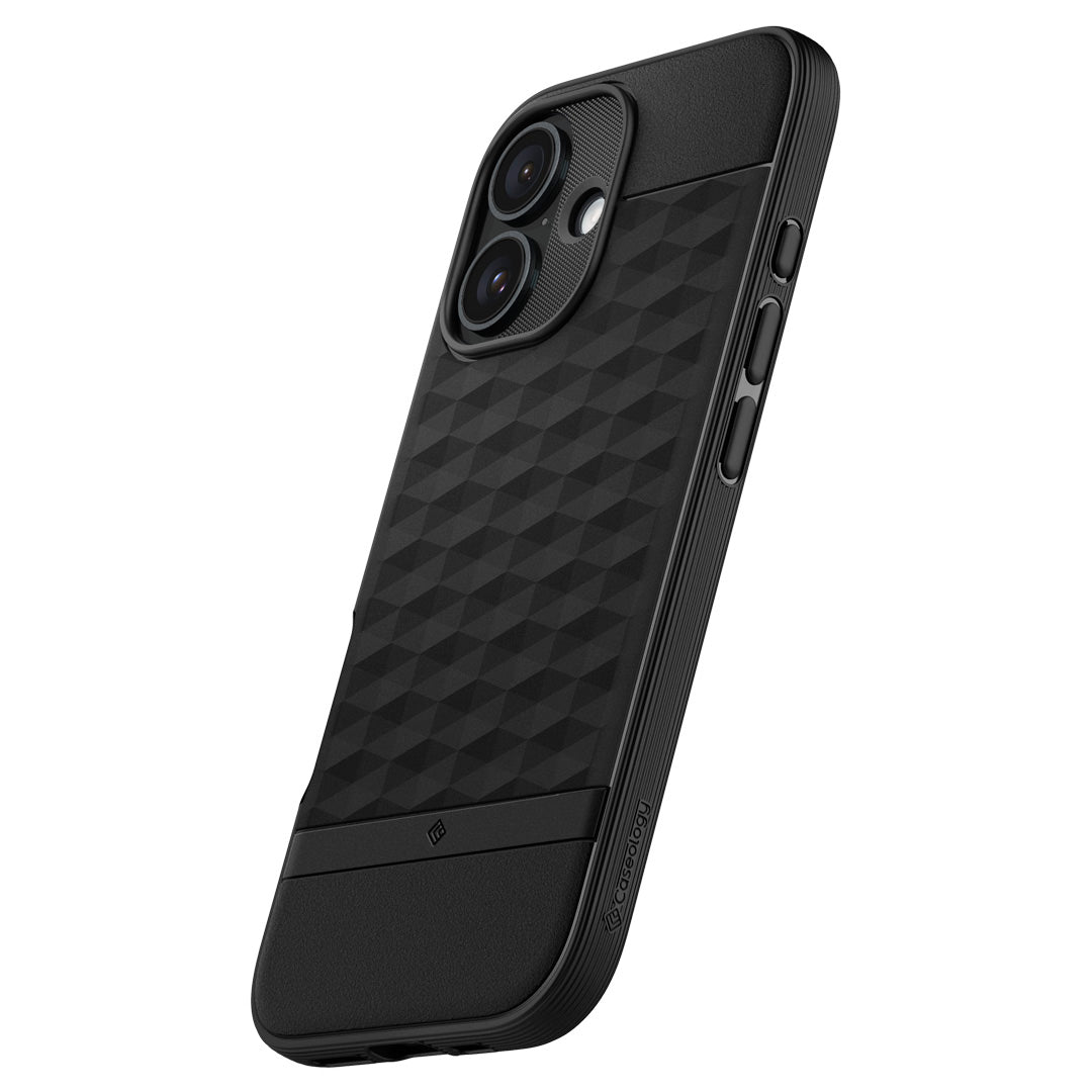 ACS08232 - iPhone 16 Parallax Mag in Black showing the back of the case