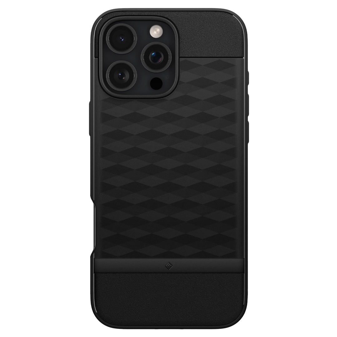 ACS08169 - iPhone 16 Pro Parallax Mag in Black showing the back of the case