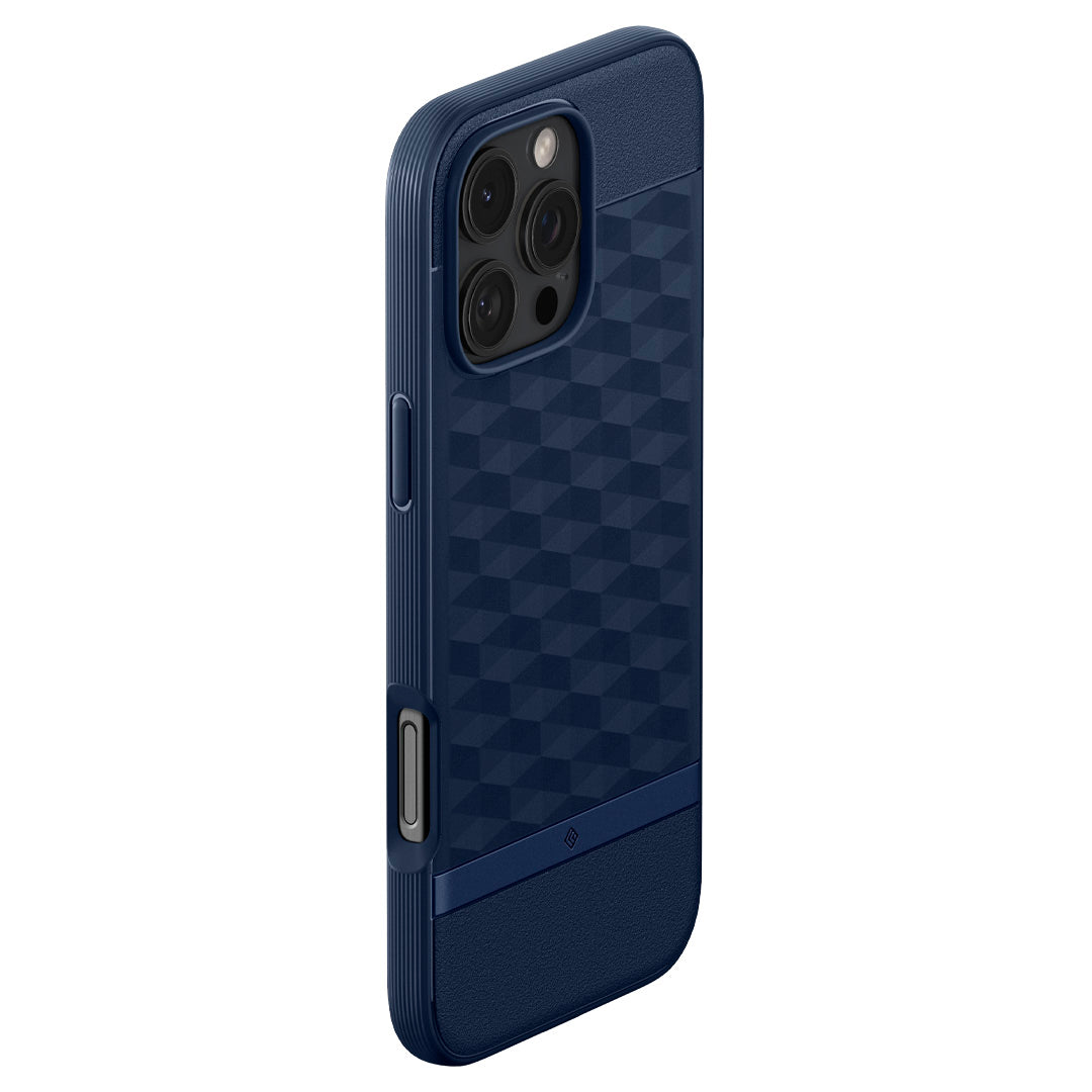 ACS08171 - iPhone 16 Pro Parallax Mag in Blue showing the back of the case