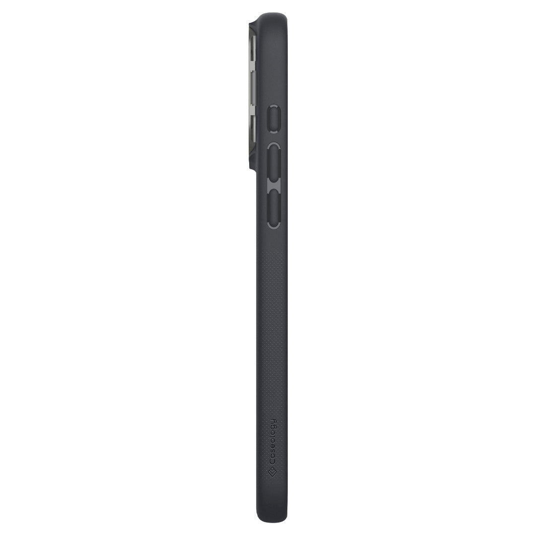 ACS08057 - iPhone 16 Pro Max NanoPop Kickstand in Black showing the side of the case