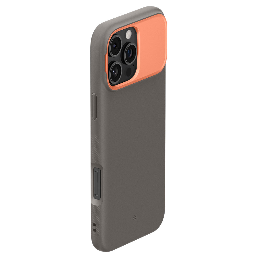 ACS08303 - iPhone 16 Pro Max NanoPop Kickstand in Grey showing the back of the case