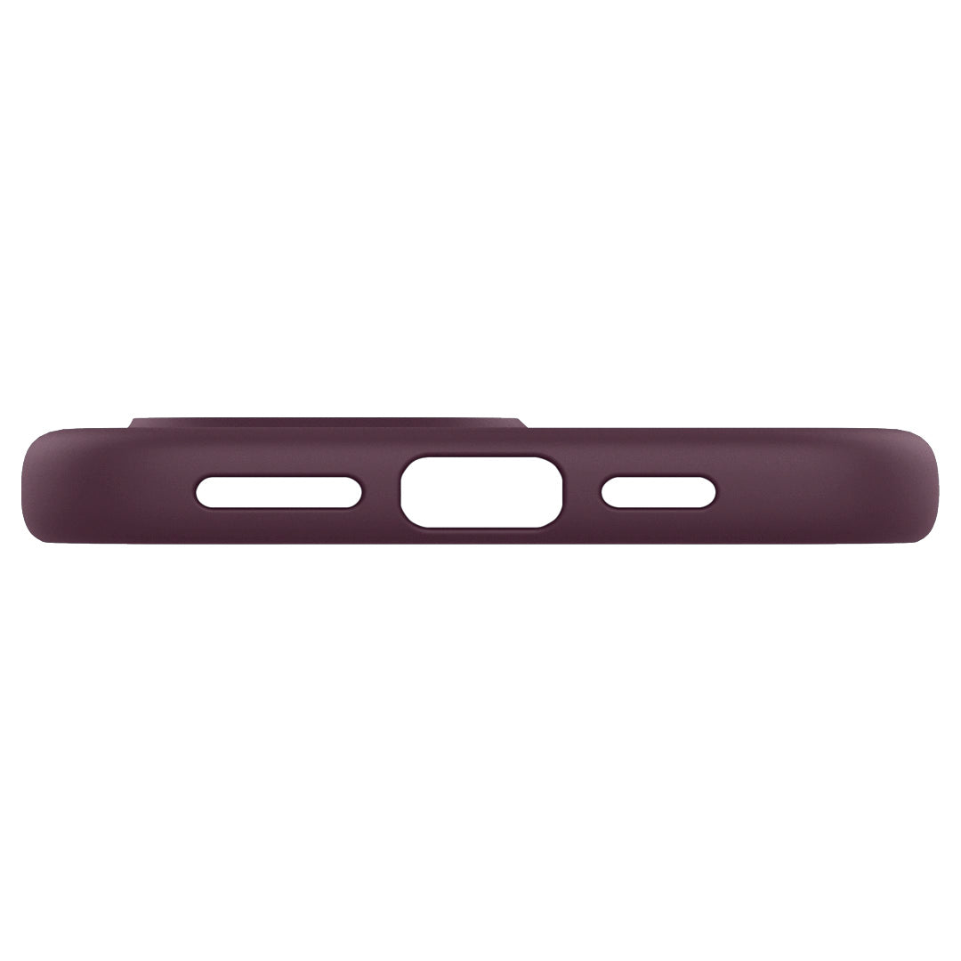 ACS08174 - iPhone 16 Pro Max NanoPop Mag in Burgundy showing the bottom ports of the case