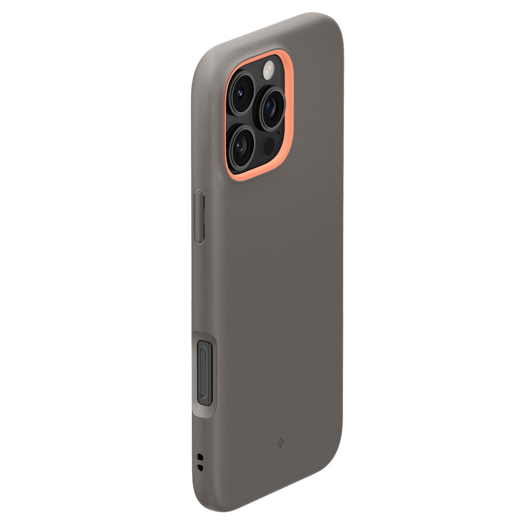 ACS08173 - iPhone 16 Pro Max NanoPop Mag in Grey showing the back of the case