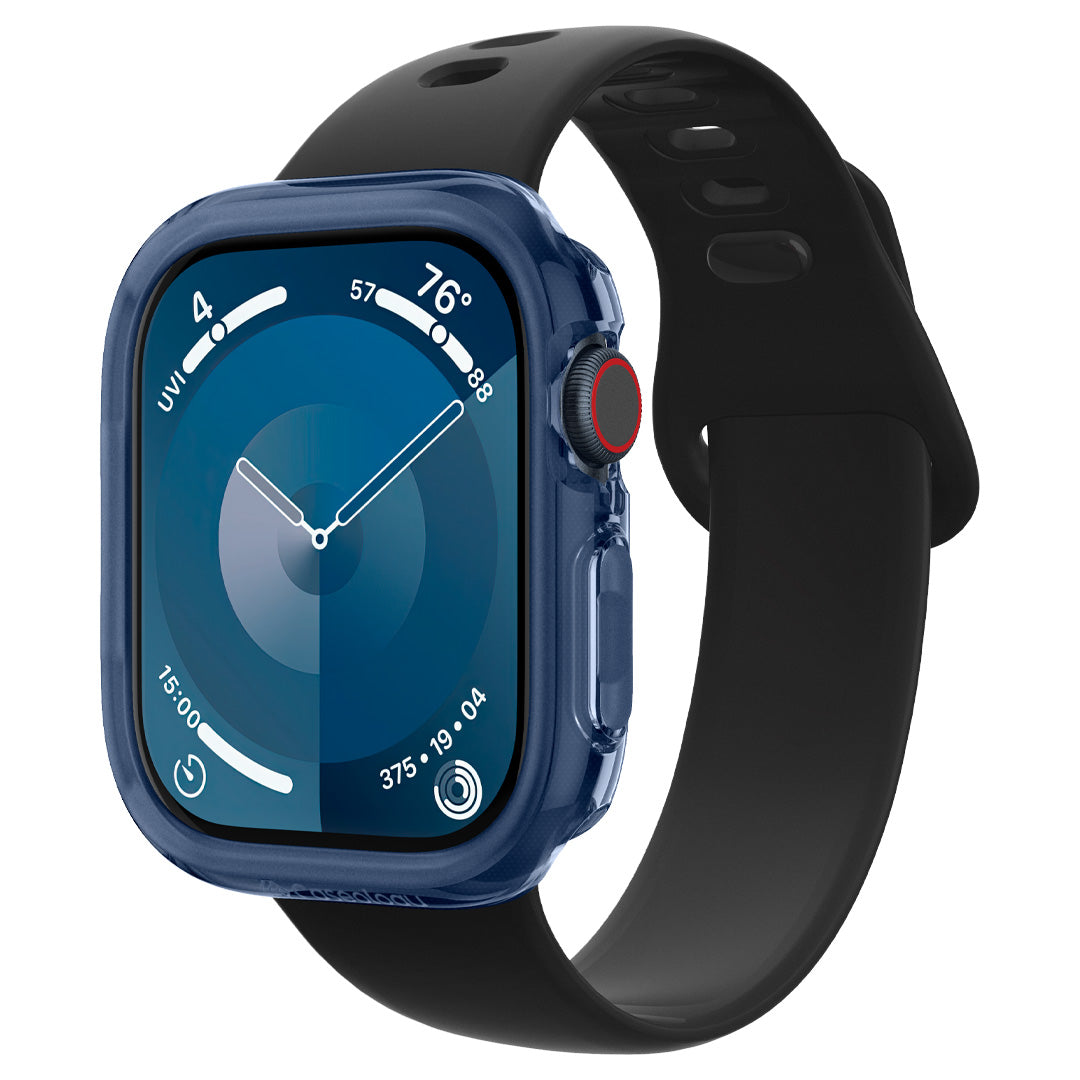 ACS08613 - Apple Watch 10 Capella in Blue showing an angled view of the case