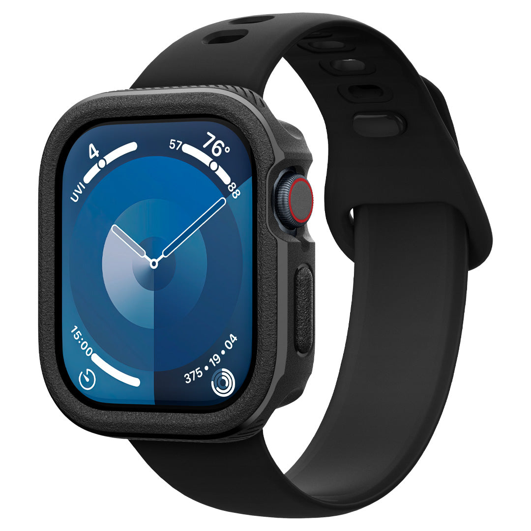 ACS08595 - Apple Watch 10 Vault in Black showing an angled view of the case