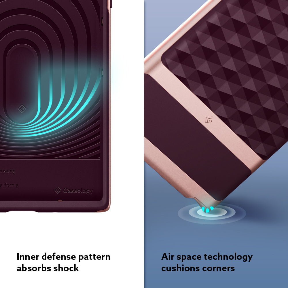 Caseology Parallax for Galaxy S22 Ultra Case Enhanced Ergonomic Design - Matte Black