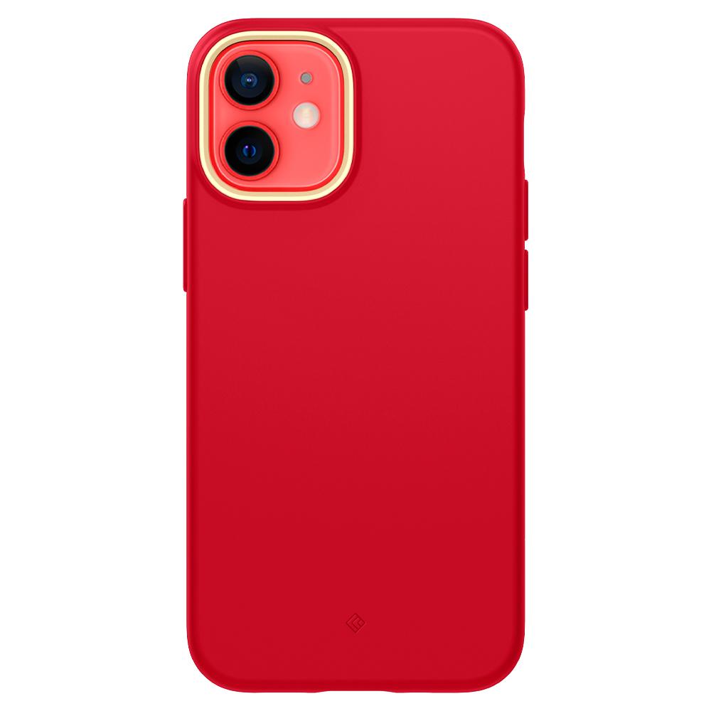 ACS01773 - iPhone 12 Mini (5.4") Case Nano Pop in Apple Red showing the back