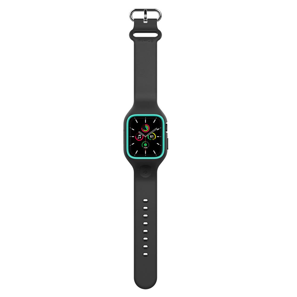 ACS02082 - Nano Pop (44mm) Apple Watch Series 4 | 5 | 6 | SE | SE 2 in Prune Charcoal showing the front with band stretched out