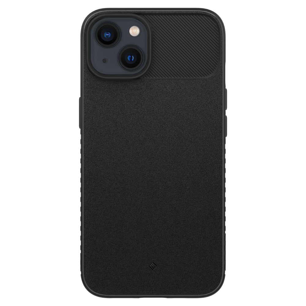 ACS03567 - iPhone 13 Case Vault in Matte Black showing the back