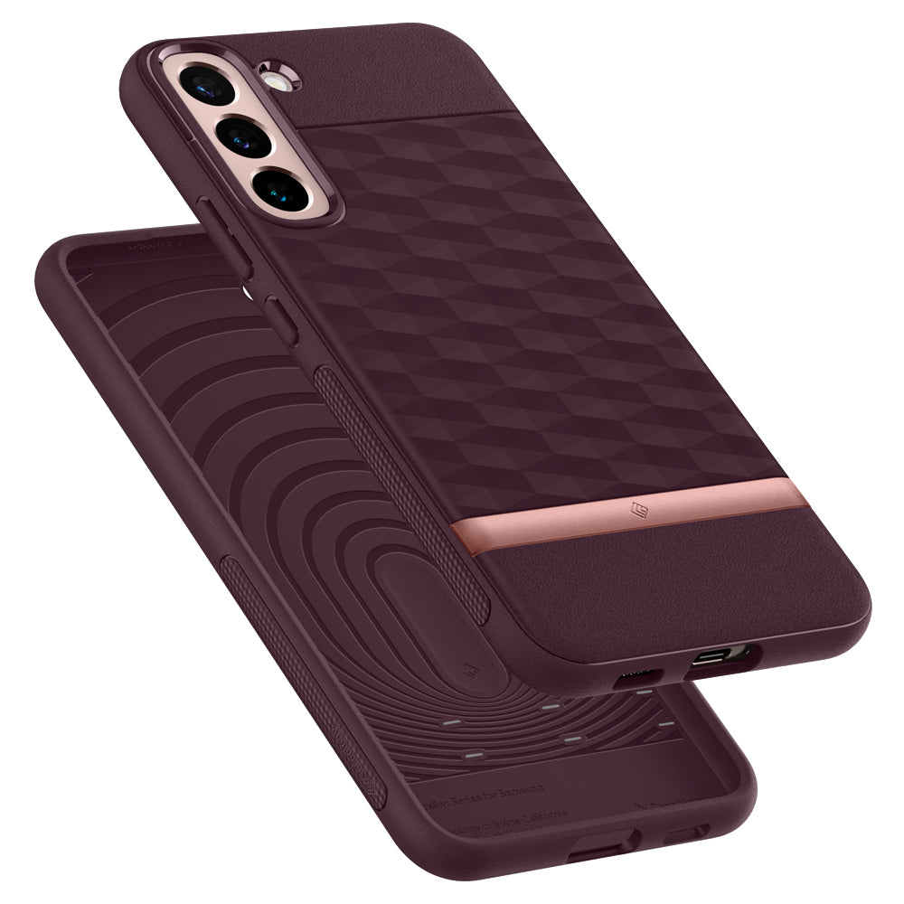 Galaxy S22/S22+/S22 Ultra Leather Cover - Burgundy or Black