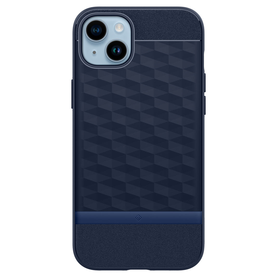 ACS05075 - iPhone 14 Case Parallax Mag in Midnight Blue showing the back