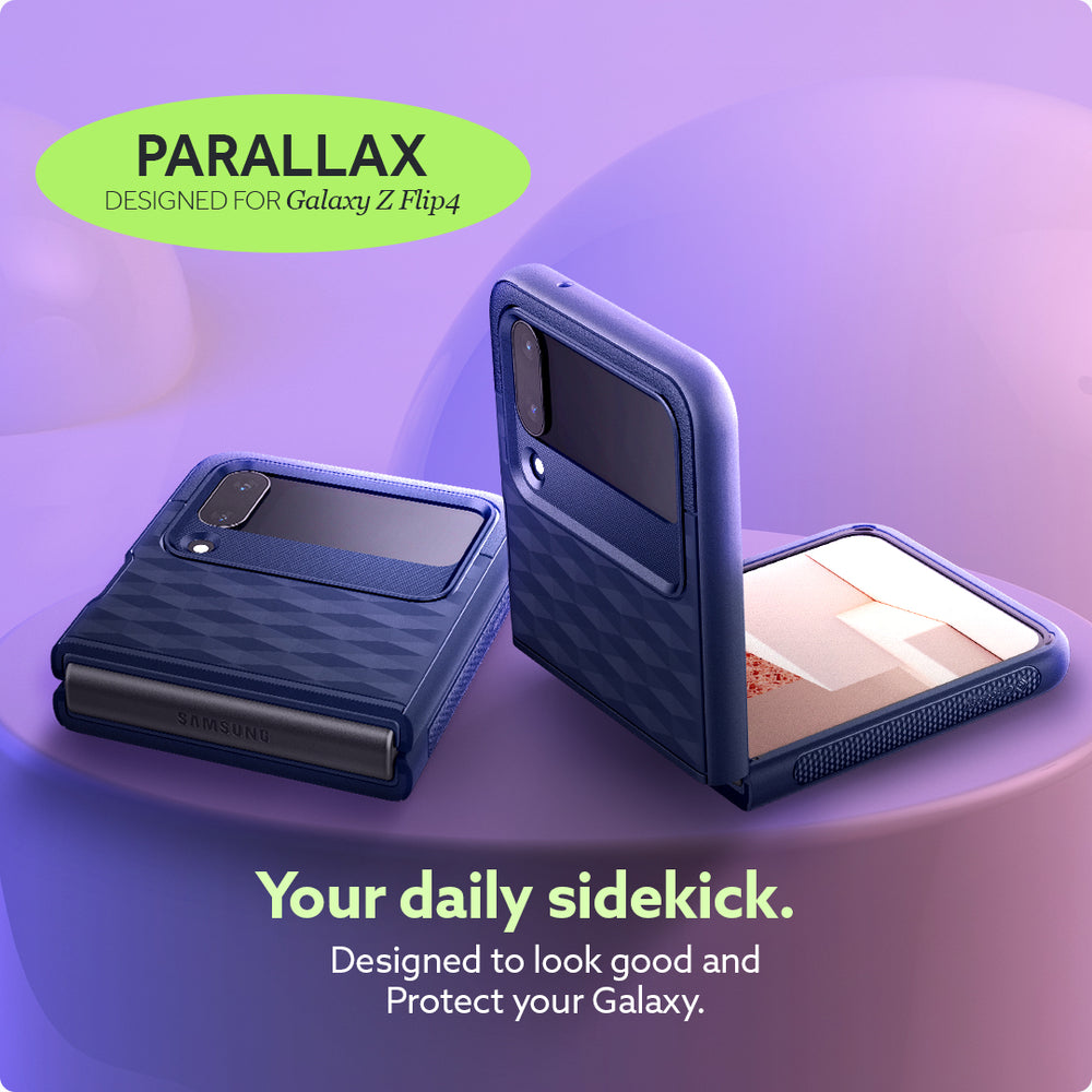 Galaxy Z Flip 4 Parallax - Midnight Blue